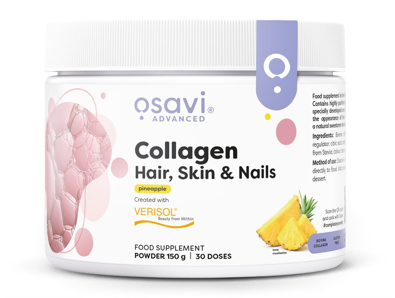 Collagen Peptides (Hair Skin & Nails), Pineapple - 150g