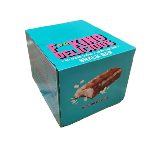 Fitking Delicious Snack Bar, Coconut - 24 x 40g - Coconut