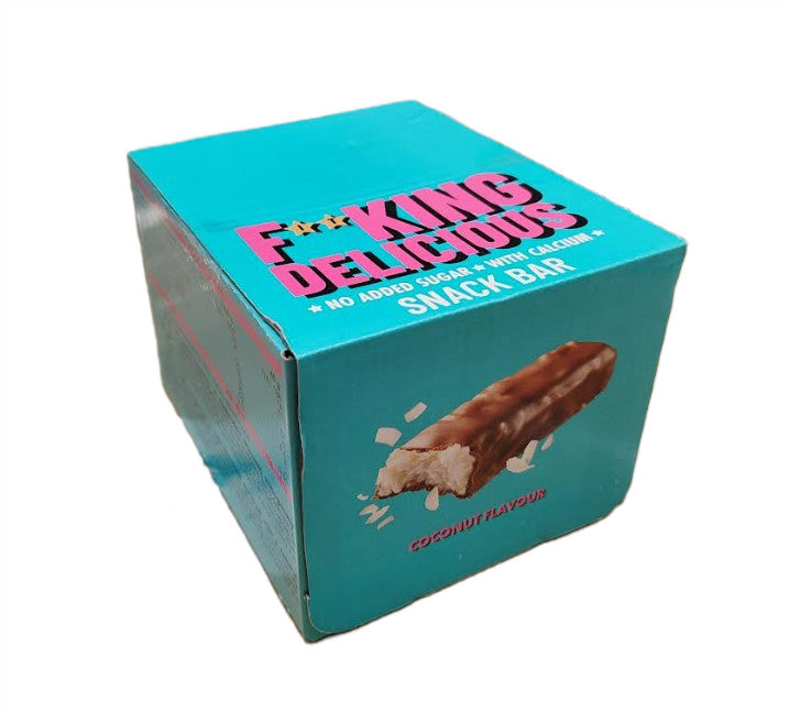 Fitking Delicious Snack Bar, Coconut - 24 x 40g - Coconut
