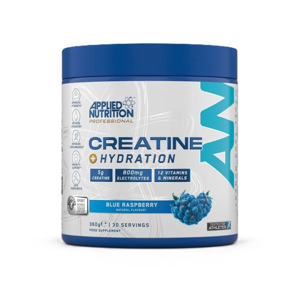 Creatine + Hydration, Blue Raspberry - 360g - Blue Raspberry