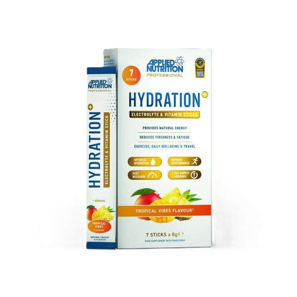 Hydration + Electrolyte & Vitamin Powder Stick Packs, Tropical Vibes - 7 x 8g - Tropical Vibes