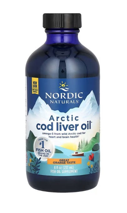 Nordic Naturals Arctic Cod Liver Oil, 1060mg Orange - 237 ml.