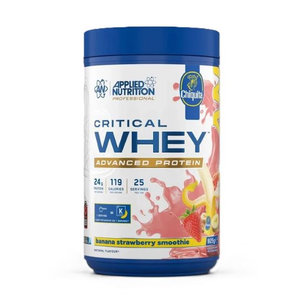 Critical Whey, Banana Strawberry Smoothie - 825g - Banana Strawberry Smoothie