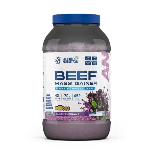 Beef Mass Gainer, Millions Blackcurrant - 3130g - Millions Blackcurrant