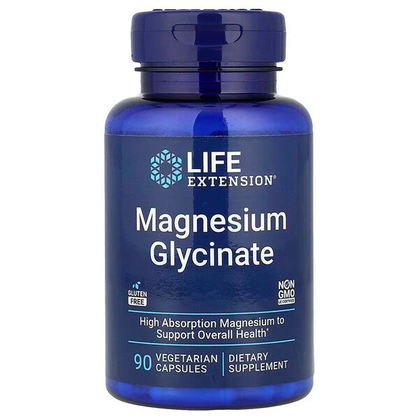 Magnesiumglycinat, 105 mg – 90 pflanzliche Kapseln