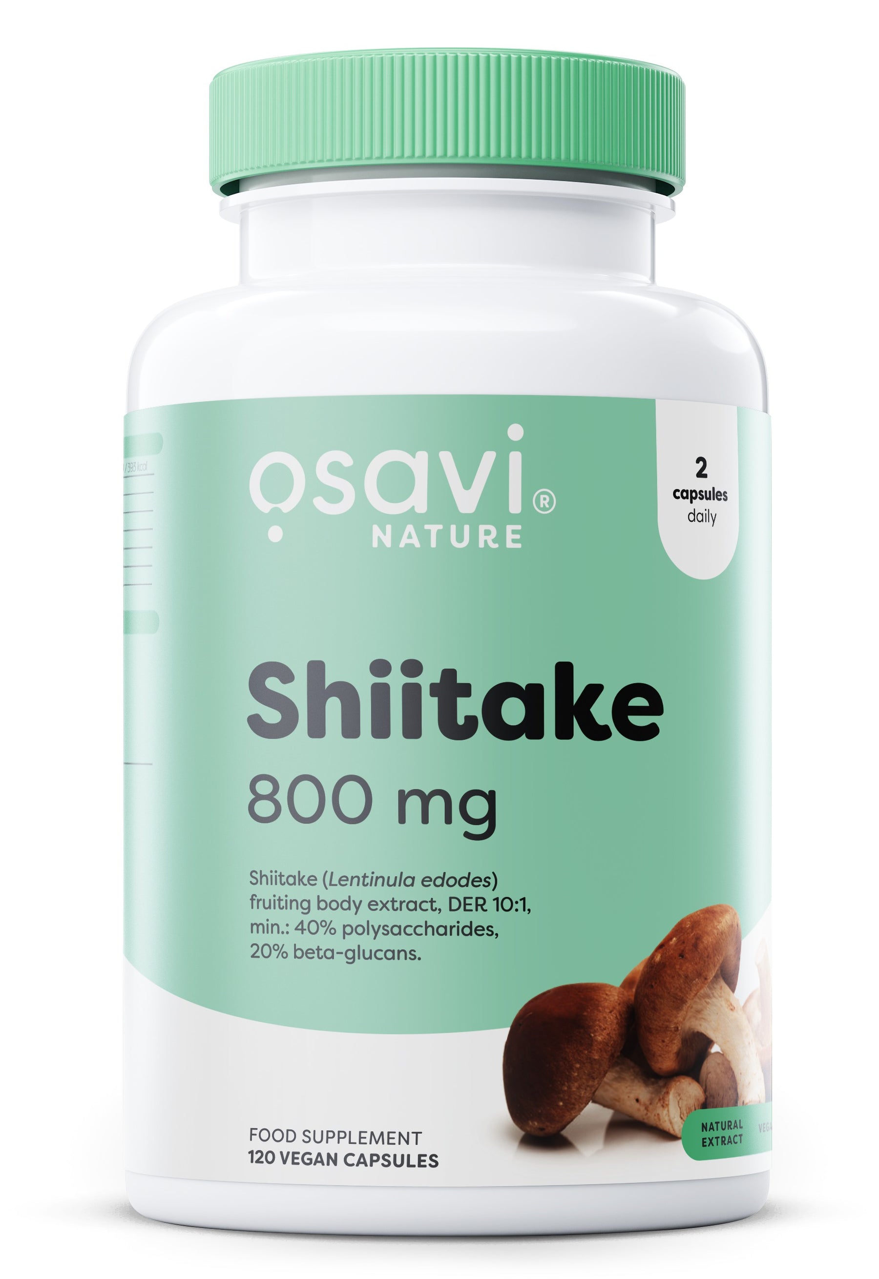 Shiitake, 800mg - 120 vegan caps