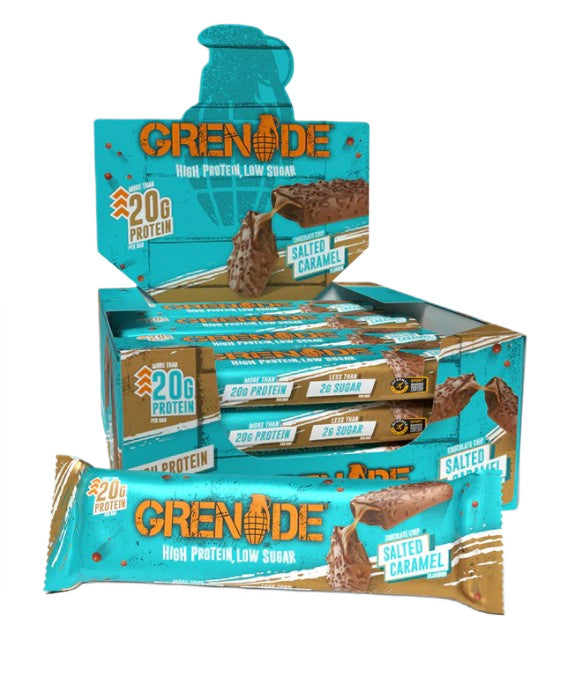 Protein Bars, Chocolate Chip Salted Caramel (EAN 5060221206877) - 12 x 60g - Chocolate Chip Salted Caramel (EAN 5060221206877)