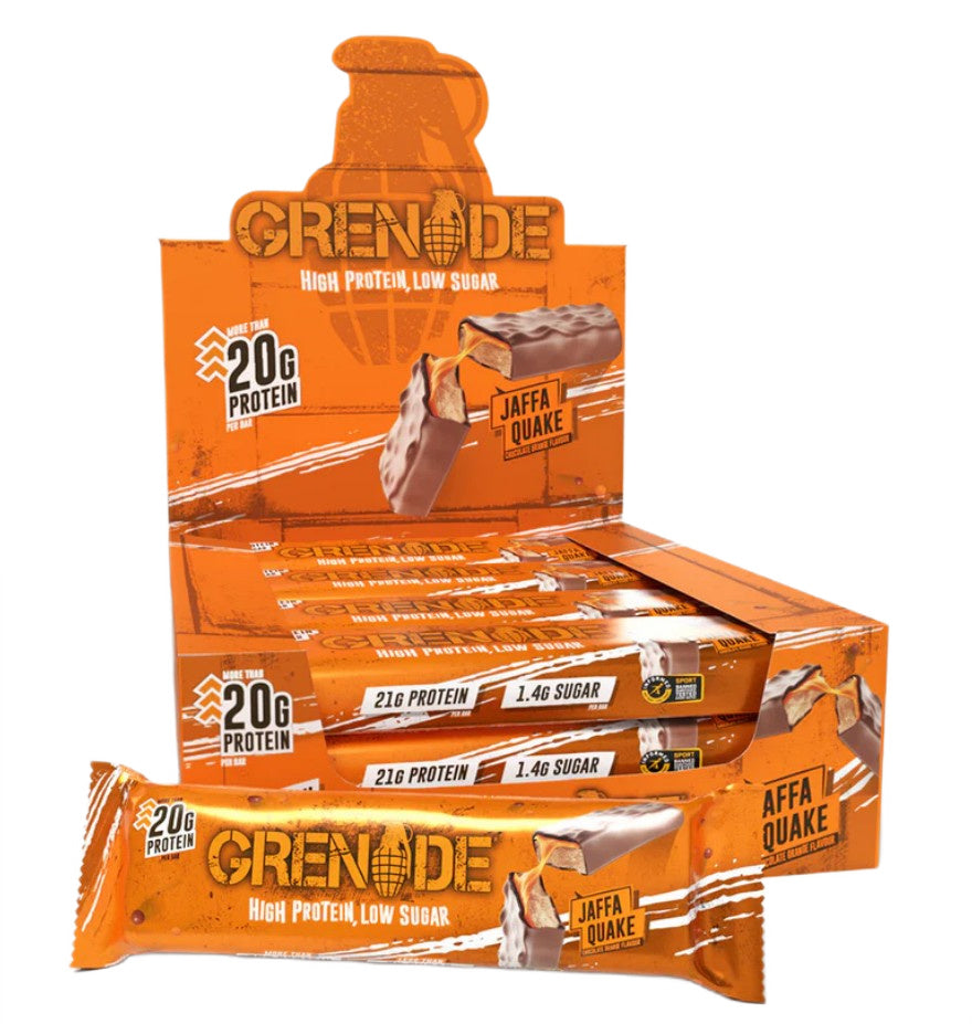 Protein Bars, Jaffa Quake - 12 x 60g - Jaffa Quake