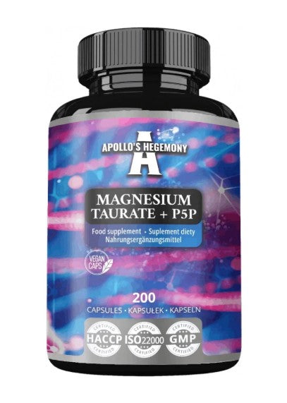Magnesium Taurate + P5P - 200 caps