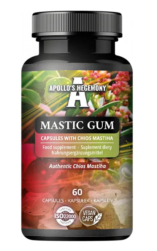 Mastix-Gummi mit Chios Mastiha – 60 pflanzliche Kapseln