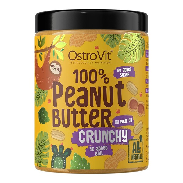 OstroVit 100% Peanut Butter, Crunchy - 1000g