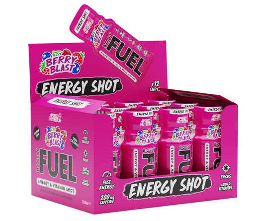 Bodyfuel Energy Shots, Berry Blast - 12 x 60 ml. - Berry Blast