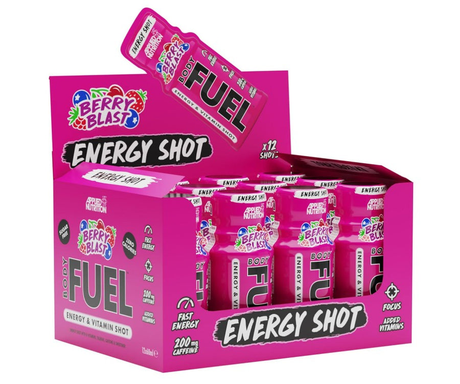 Bodyfuel Energy Shots, Berry Blast - 12 x 60 ml. - Berry Blast