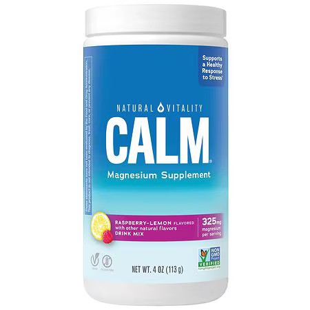 Calm Magnesium Powder, Raspberry Lemon - 113g - Raspberry Lemon