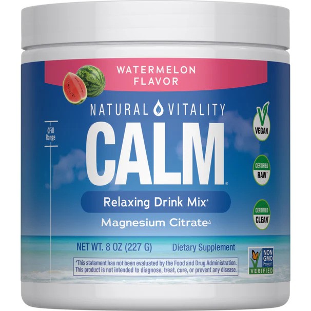 Calm Magnesium Powder, Watermelon - 227g - Watermelon