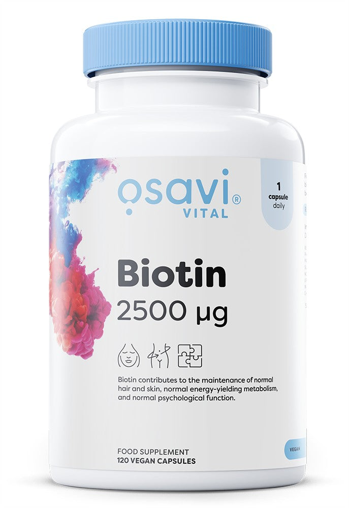 Biotin, 2500mcg - 120 vegan caps