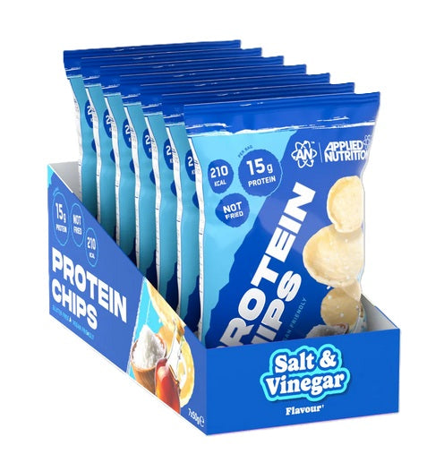 Protein Chips, Salt & Vinegar - 7 x 50g - Salt & Vinegar
