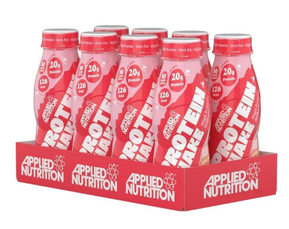High Protein Shake, Strawberries & Cream (EAN 05056555202074) - 8 x 330 ml. - Strawberries & Cream (EAN 05056555202074)