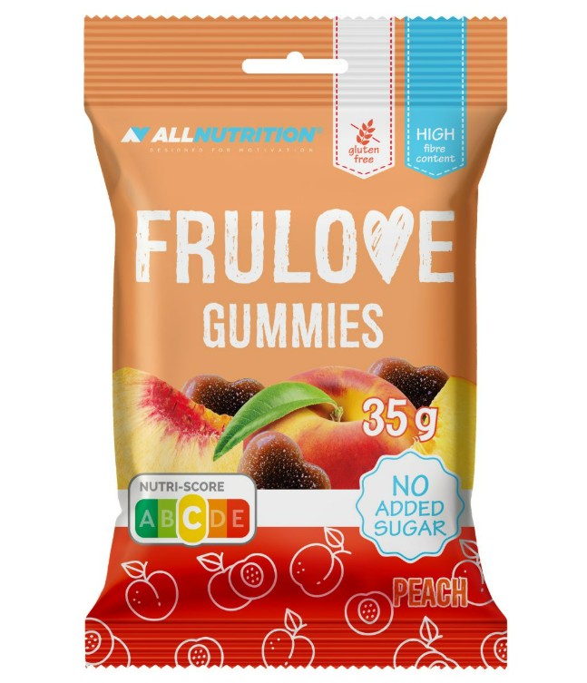 Frulove Gummies, Peach - 35g - Peach