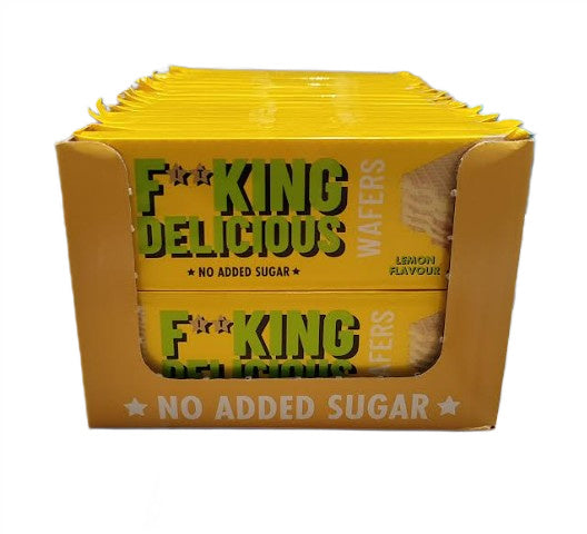 Fitking Delicious Wafers, Lemon - 32 x 80g - Lemon