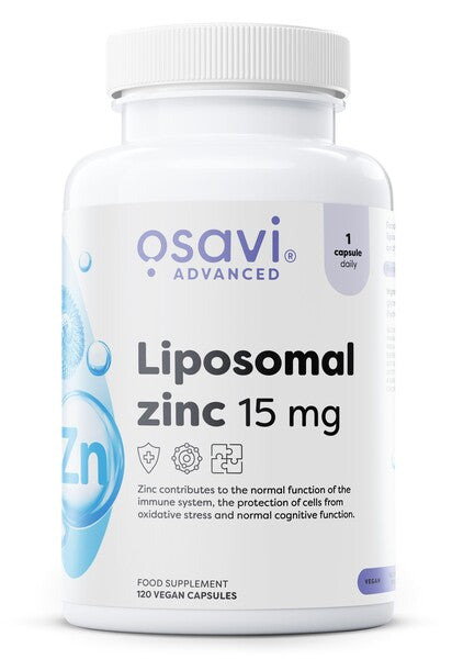 Liposomal Zinc, 15mg - 120 vegan caps