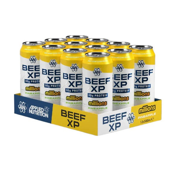 Beef XP Cans, Millions Pineapple - 12 x 500 ml. - Millions Pineapple