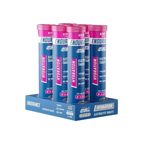 Endurance Hydration Electrolyte Effervescent Tablets, Berry - 6 x 20 tabs - Berry
