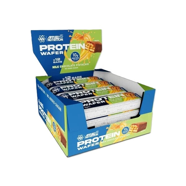 Protein Wafer, Milk Chocolate Pistachio - 12 x 39g - Milk Chocolate Pistachio