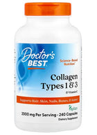 Collagen Types 1 and 3 with Vitamin C - 240 caps