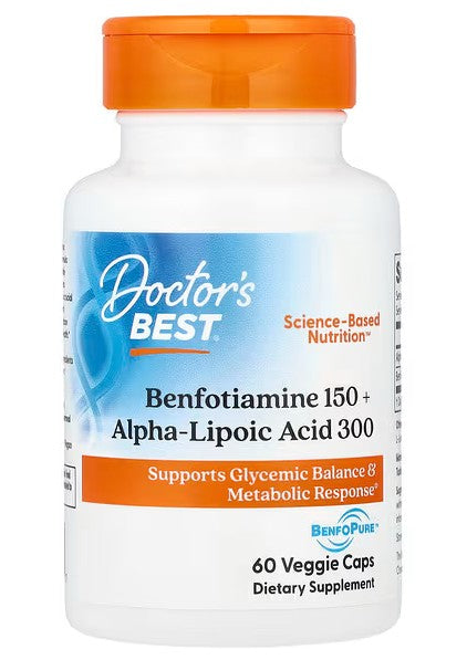 Benfotiamine 150 + Alpha-Lipoic Acid 300 - 60 vcaps