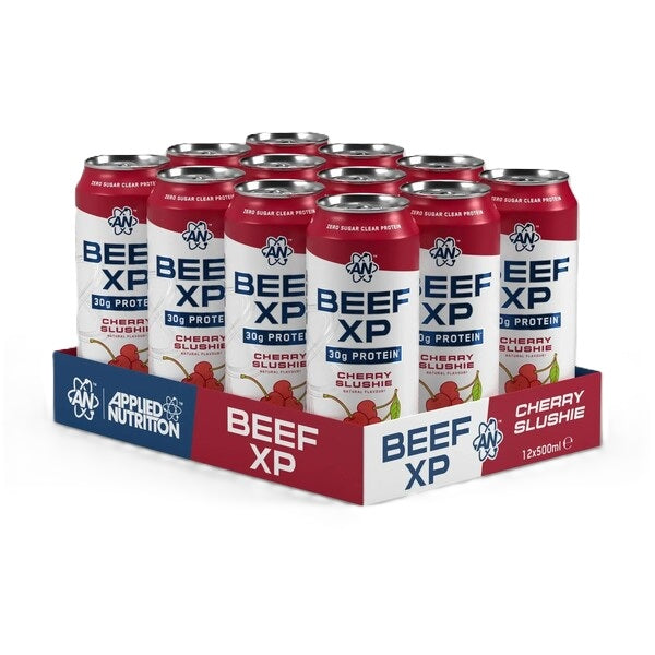Beef XP Cans, Cherry Slushie - 12 x 500 ml. - Cherry Slushie