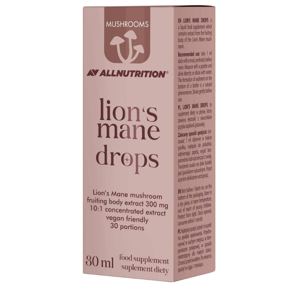 Mushrooms Lion's Mane Drops, 300mg - 30 ml.