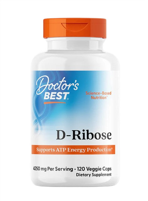 D-Ribose, 4250mg - 120 pflanzliche Kapseln