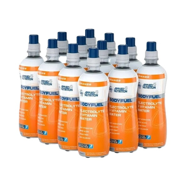 Bodyfuel Electrolyte & Vitamin Water, Orange - 12 x 500 ml. - Orange