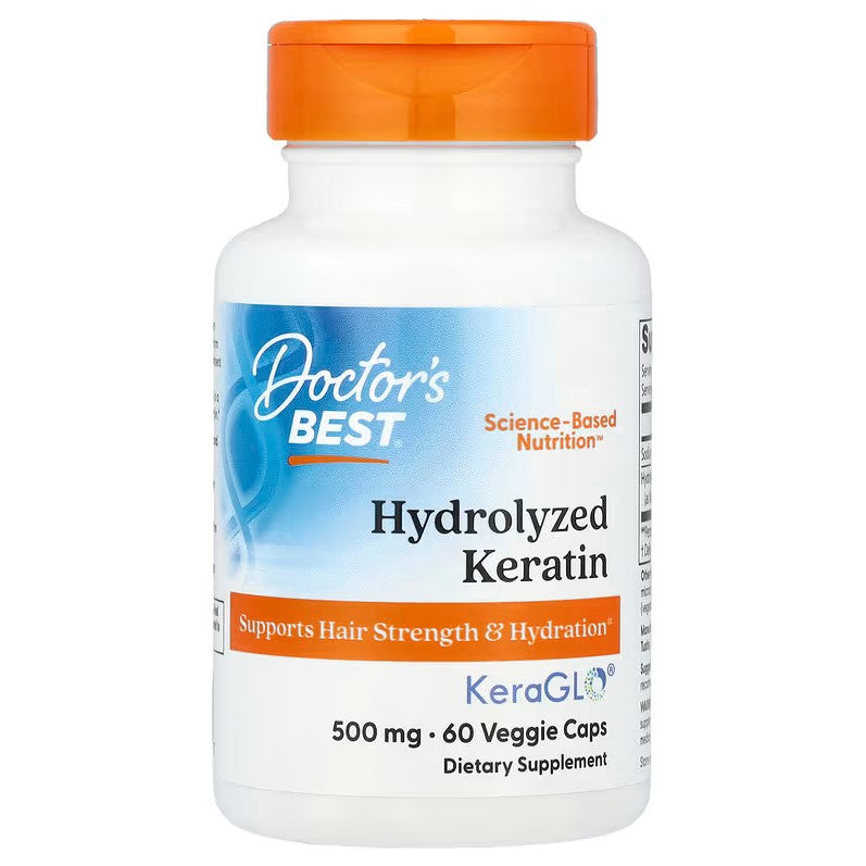 Hydrolyzed Keratin, 500mg - 60 vcaps