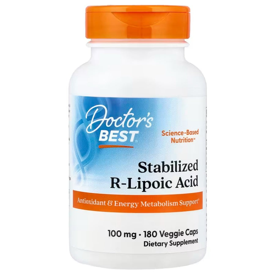 Stabilized R-Lipoic Acid, 100mg - 180 vcaps