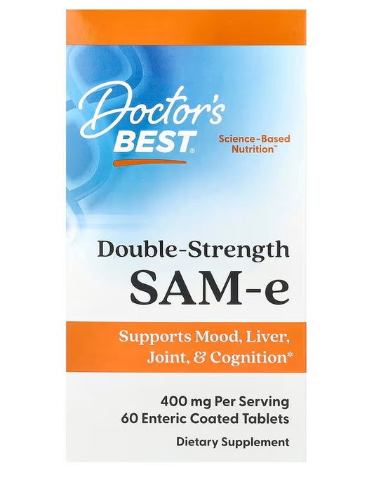 SAM-e, 400mg Double-Strength - 60 tablets