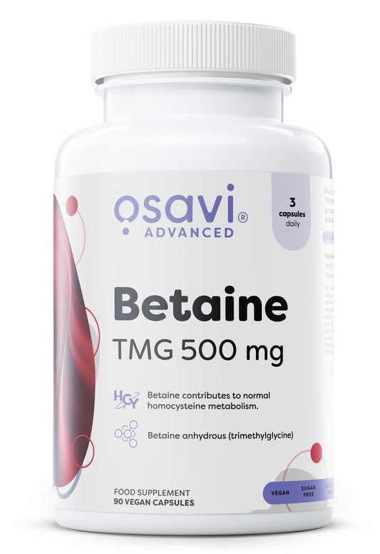Betain, TMG 500mg - 90 vegane Kapseln