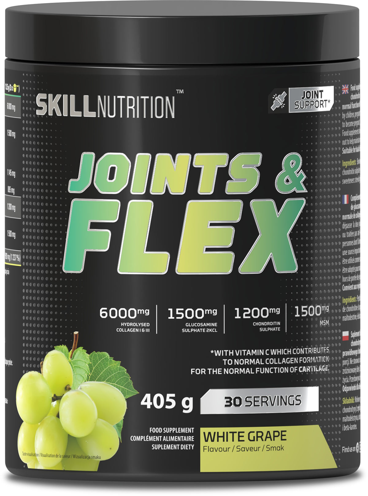 Joints & Flex Powder, White Grape - 405g - White Grape