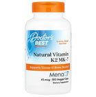 Natural Vitamin K2 MK7 with MenaQ7, 45mcg - 180 vcaps