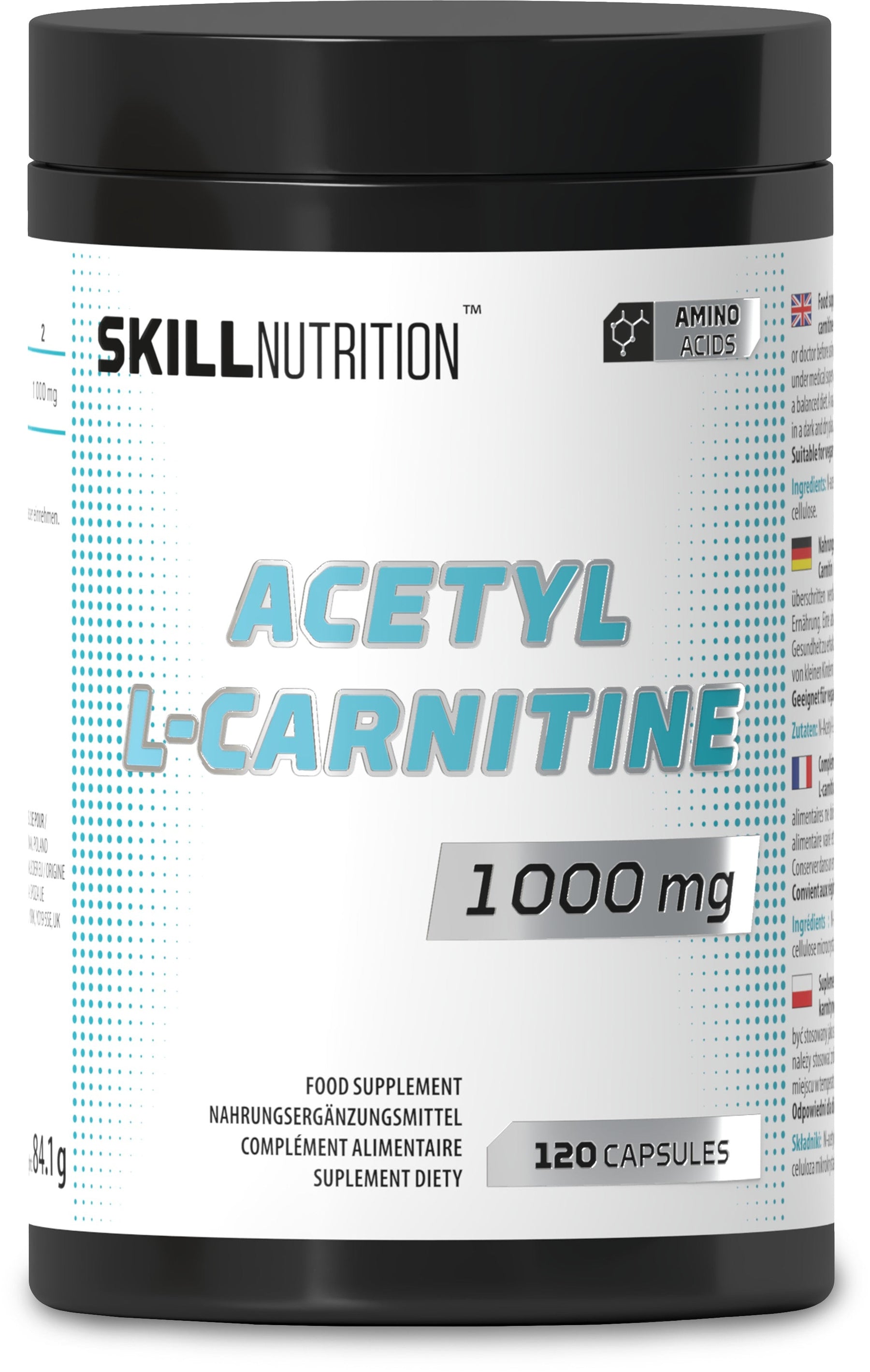 P-Eleven Acetyl L-Carnitine, 1000mg - 120 vegan caps