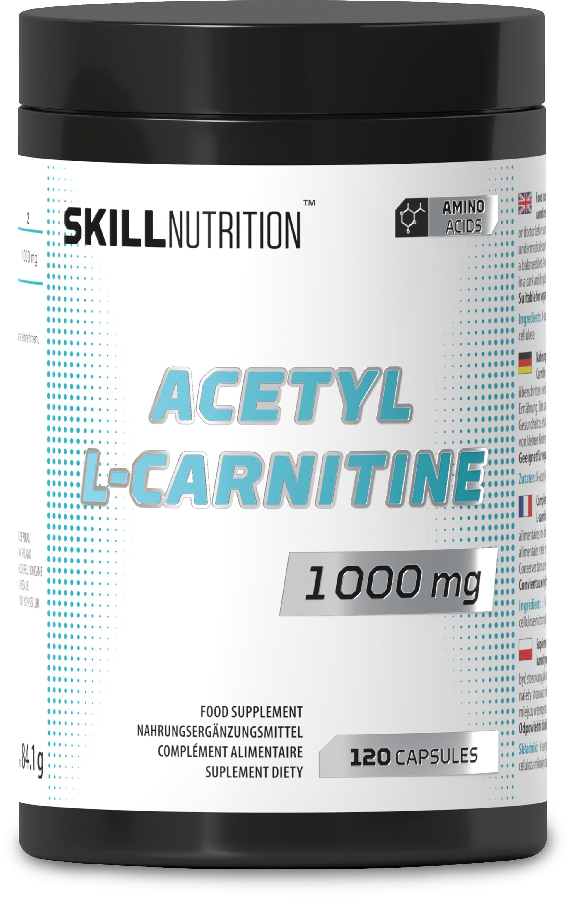 P-Eleven Acetyl L-Carnitine, 1000mg - 120 vegan caps