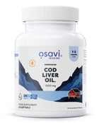 Norwegian Cod Liver Oil Softgels, 1000mg (Lemon) - 60 softgels