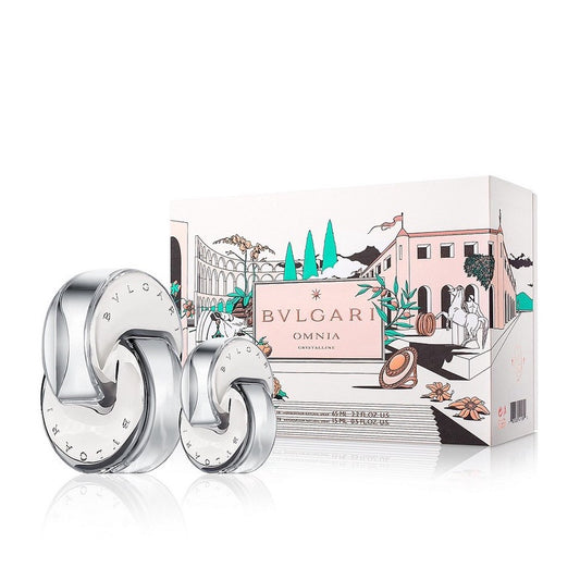 Bvlgari Omnia Crystalline Gift Set 100ml EDT + 15ml EDT + 40ml Handcream