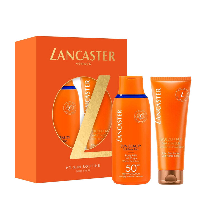 Lancaster My Sun Routine SPF50 Body Milk 175ml and Golden Tan Maximizer 125ml