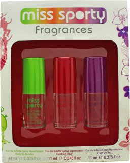 Miss Sporty Gift Set 3 x 11ml Eau de Toilette
