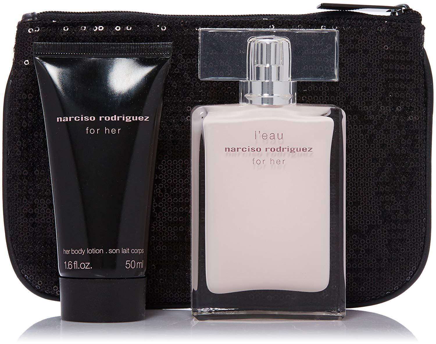 Narciso Rodriguez for Her Gift Set 50ml EDT + 50ml Body Lotion +7.5ml EDT