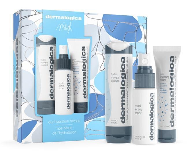 Dermalogica Our Hydration Heroes Gift Set 50ml Hydro Masque Exfoliant + 50ml Multi-Active Toner + 50ml Skin Smoothing Cream