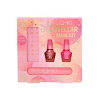 Q-KI Stellar Mani Kit Gift Set 1x Nail File + 1x Nail Art Sticker + 2x 3.5ml Nail Polish