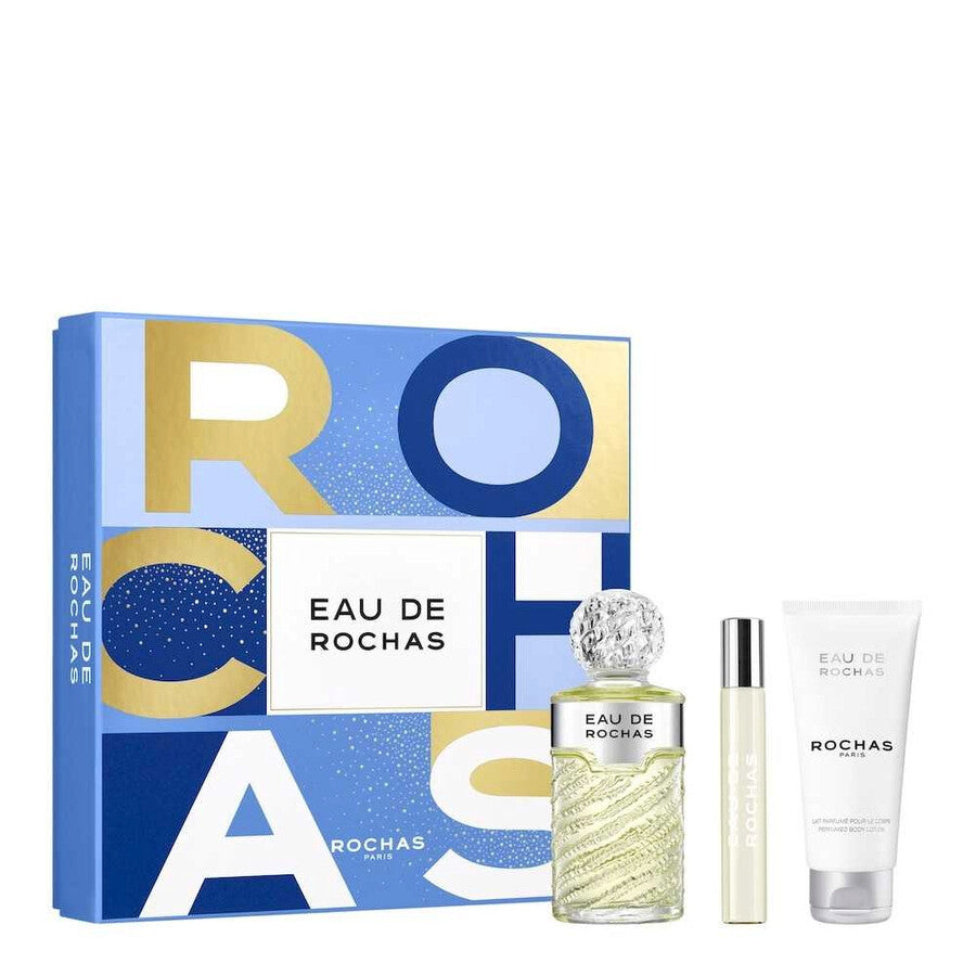 Rochas Eau de Rochas Gift Set 100ml EDT + 20ml EDT + 100ml Body Lotion